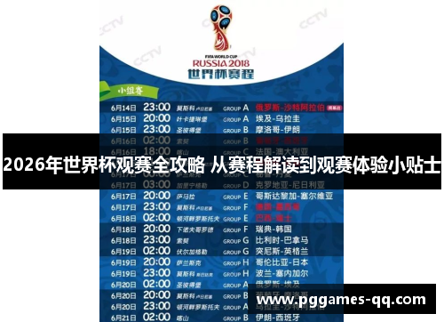 2026年世界杯观赛全攻略 从赛程解读到观赛体验小贴士 2026年世界杯观赛全攻略 从赛程解读到观赛体验小贴士