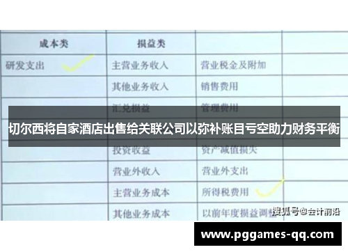 切尔西将自家酒店出售给关联公司以弥补账目亏空助力财务平衡 切尔西将自家酒店出售给关联公司以弥补账目亏空助力财务平衡